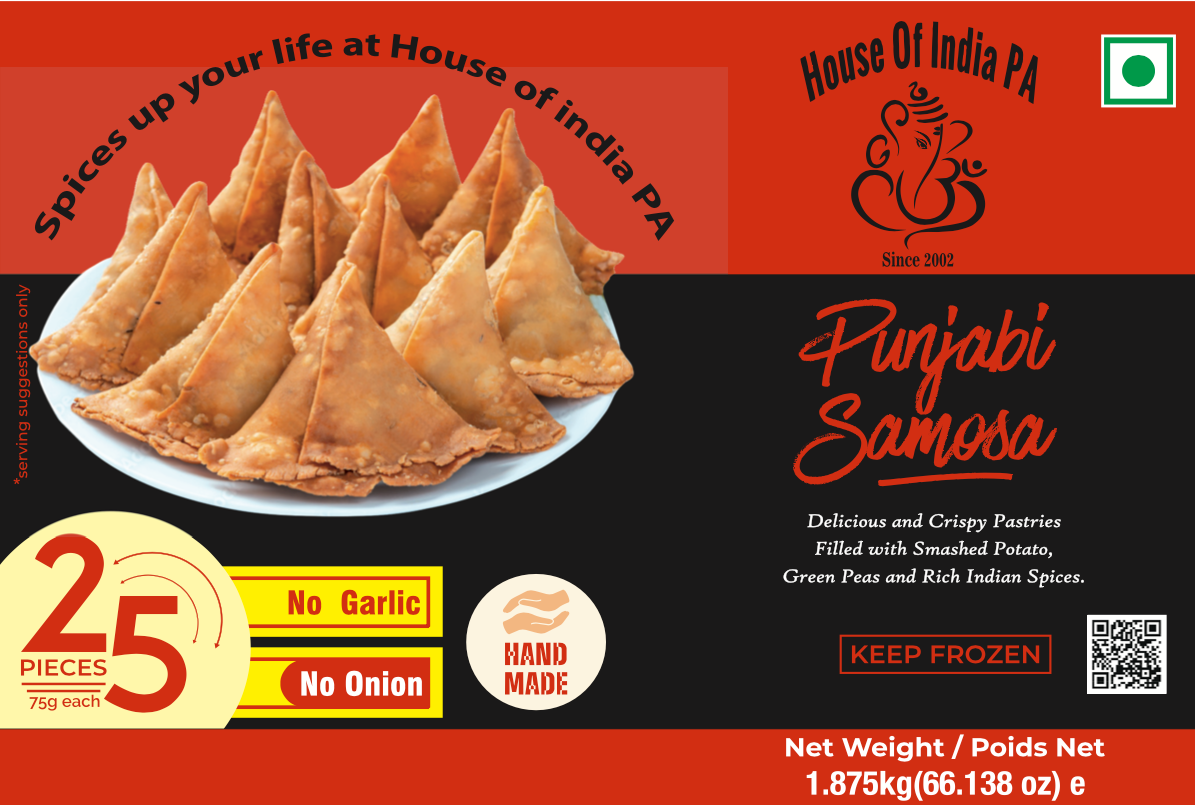 Frozen Samosa 25 pack | House of India pa